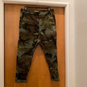 Nili Lotan cropped army pant